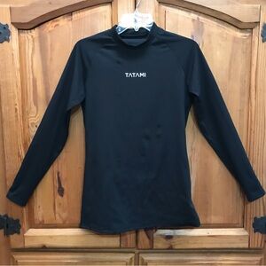 Tatami Fight Gear Black Long Sleeve Rash Guard